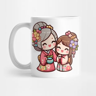 Kokeshis - Mother, Guiding Light for Daughter Mug